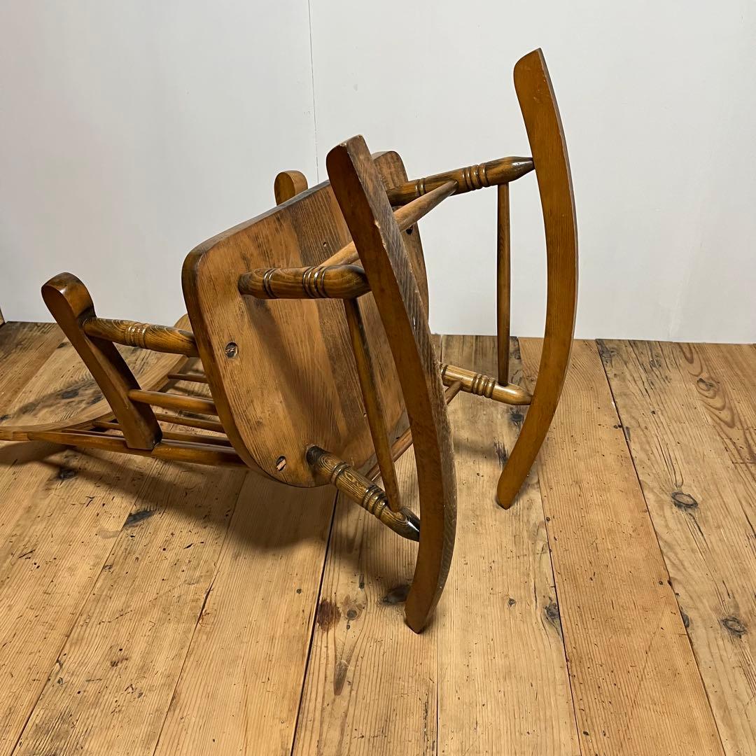 アンティーク ロッキングチェア 木製 北欧 レトロ z722