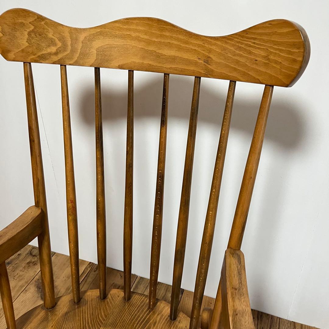 アンティーク ロッキングチェア 木製 北欧 レトロ z722