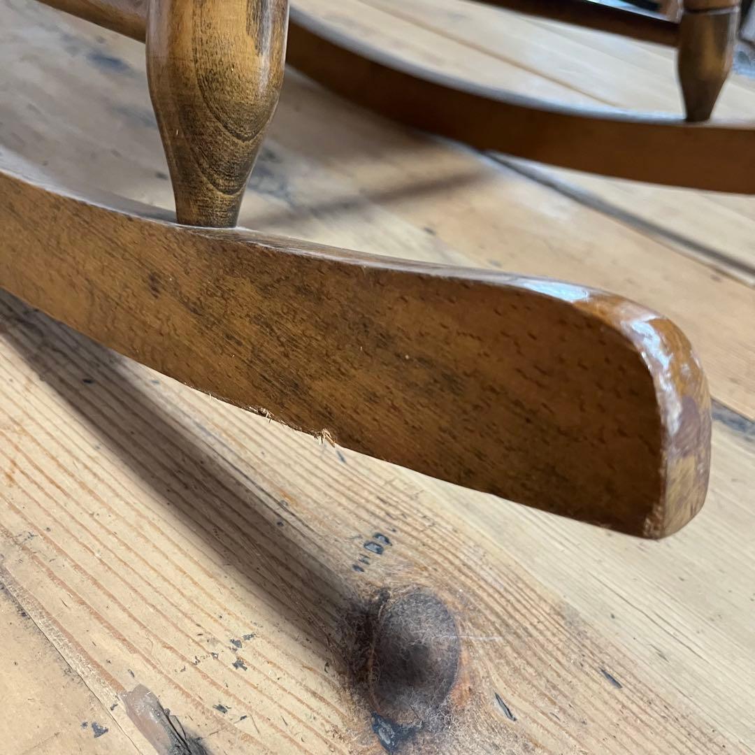 アンティーク ロッキングチェア 木製 北欧 レトロ z722