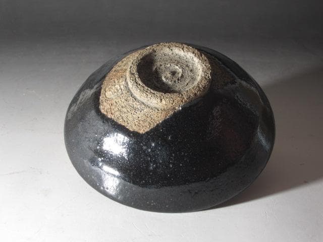 ★楽吉左衛門六代左入　黒平茶碗　横雲　二重箱　表千家七代如心斎花押★x625