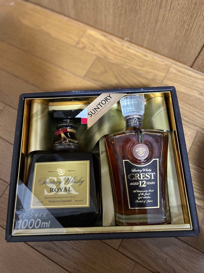 サントリー ロイヤル & クレスト 12年 セット 1000ml ギフトボックス