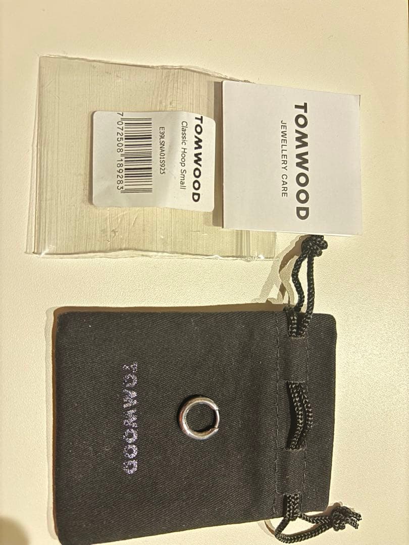 TOMWOOD シルバー　Classic hoop small(片耳)