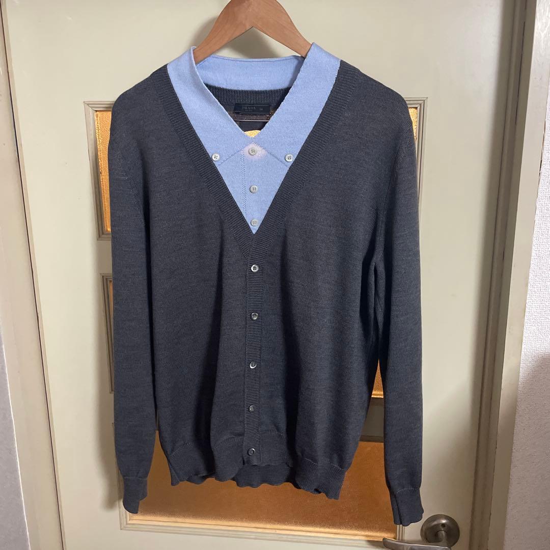 25ss Prada trompe-l'oeil Knitトロンプルイユ