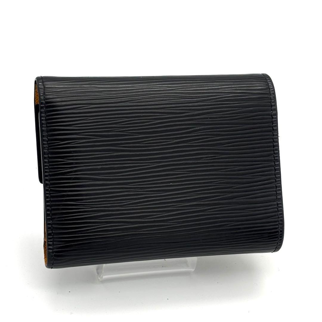 【超美品】ルイヴィトン エピ ヴィクトリーヌ 新型 三つ折り財布 ブラック 黒