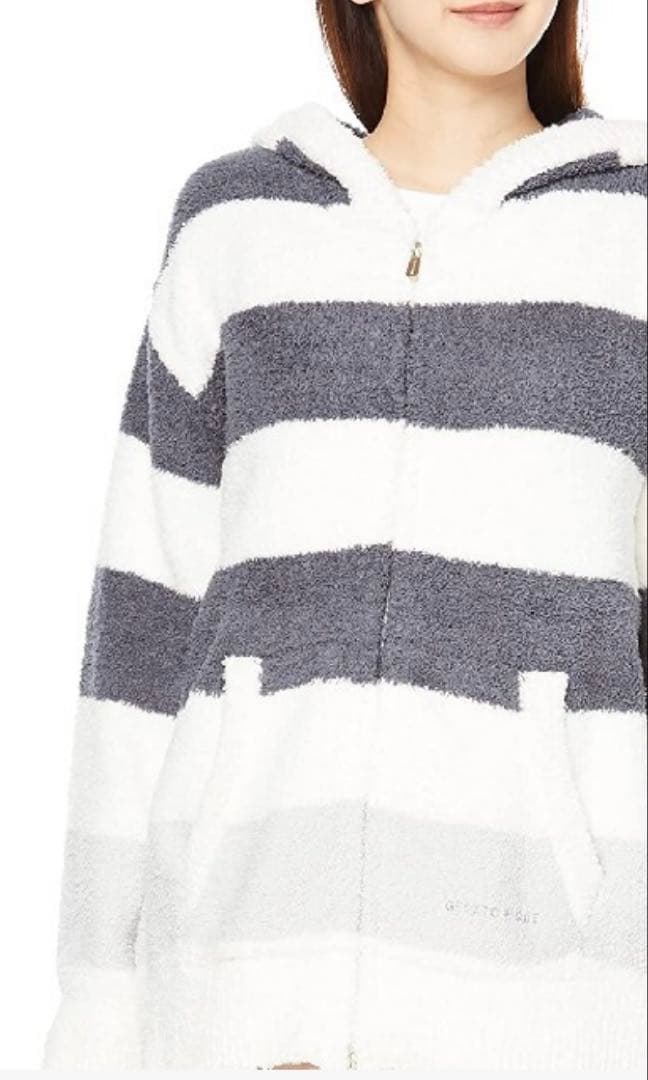 【美品】ジェラートピケ　パウダートリムボーダー　上下セット