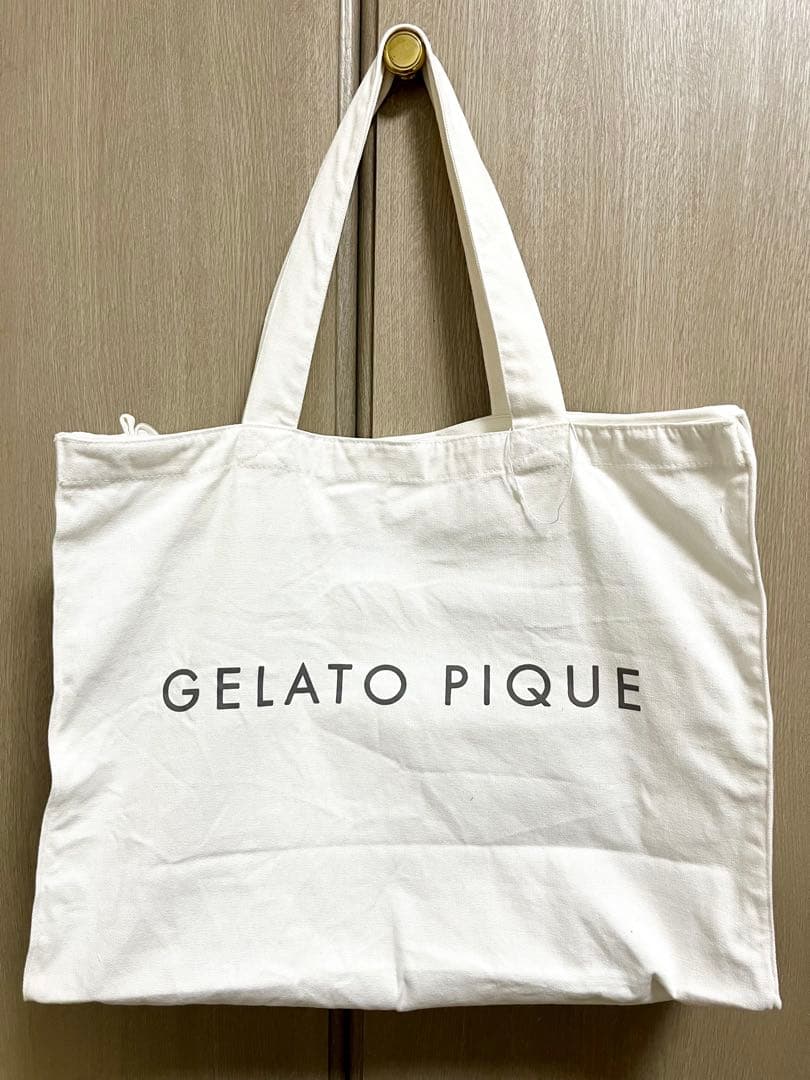 【美品】ジェラートピケ　パウダートリムボーダー　上下セット