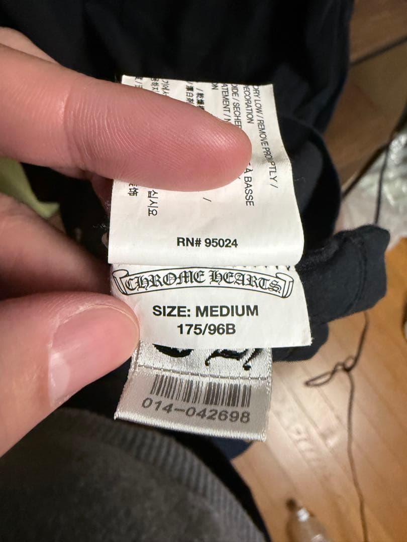 クロムハーツCHROMEHEARTS tシャツ ブラック 正規品 サイズM