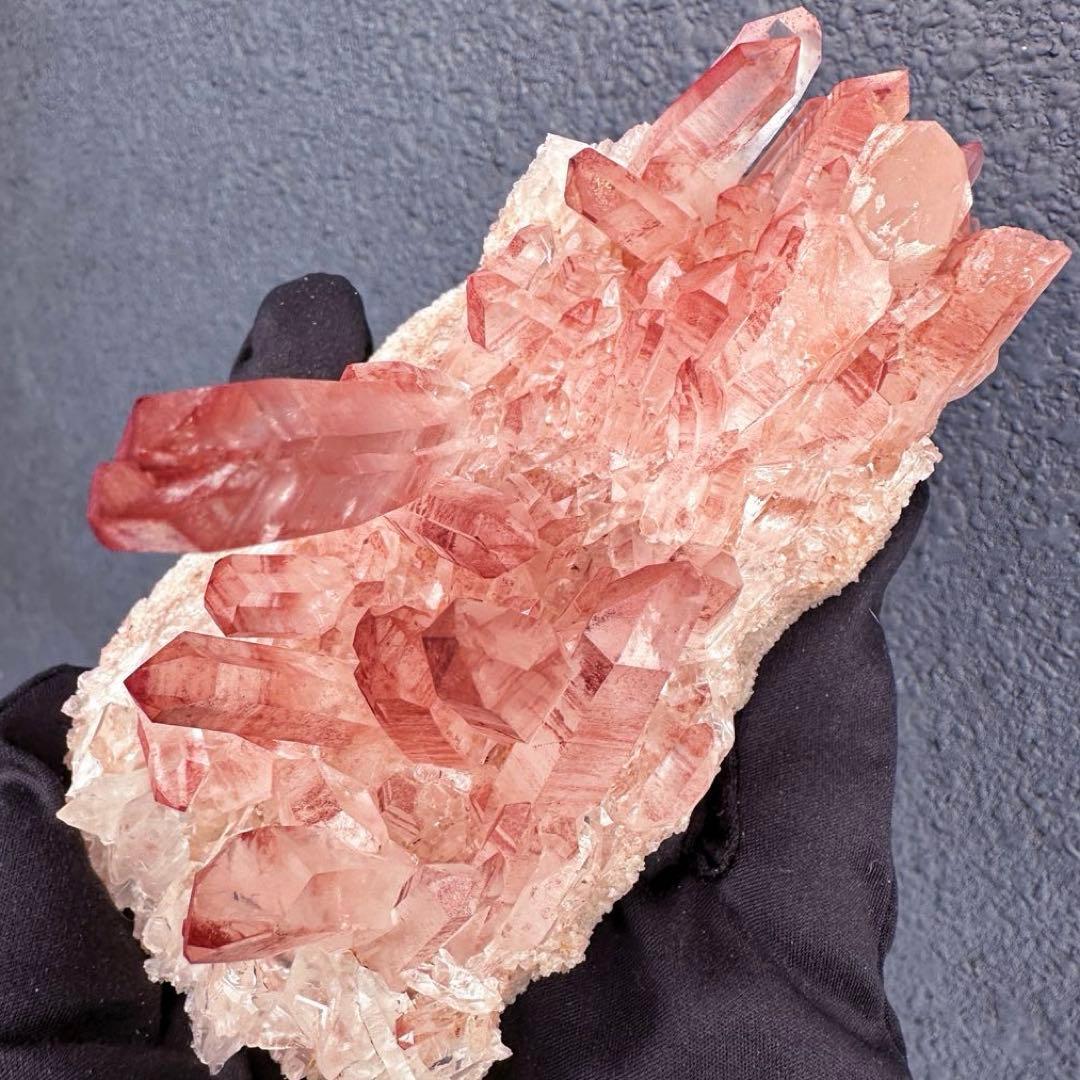 希少❗️高品質❗️超綺麗♡超強いパワー ピンク ヒマラヤ クラスター天然石A1557