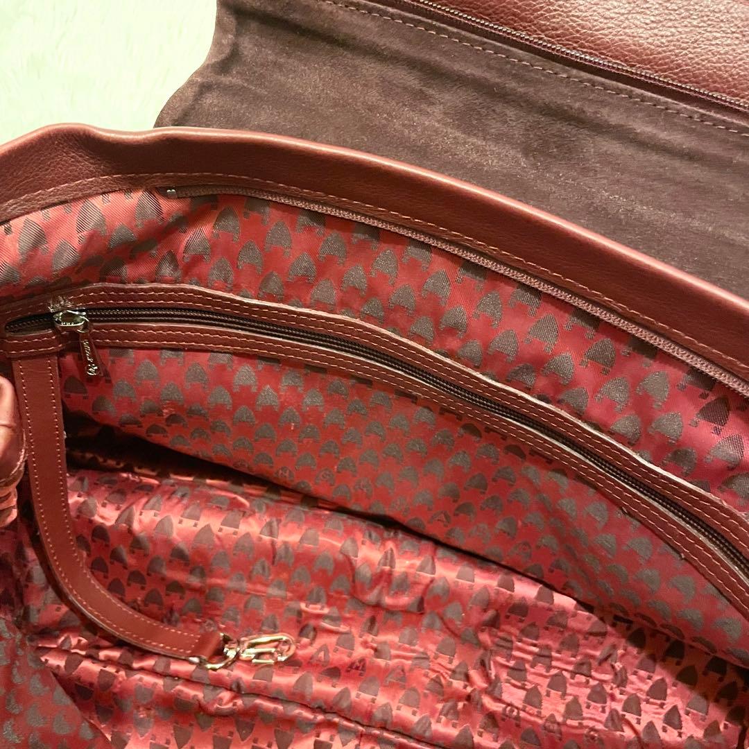 バッグ Longchamp Balzan Leather Handbag in Red