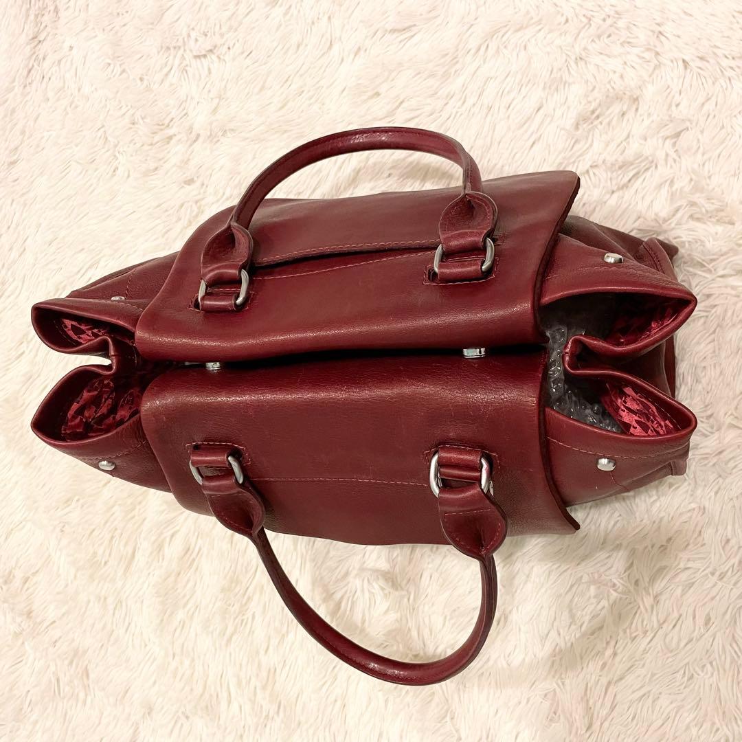 バッグ Longchamp Balzan Leather Handbag in Red