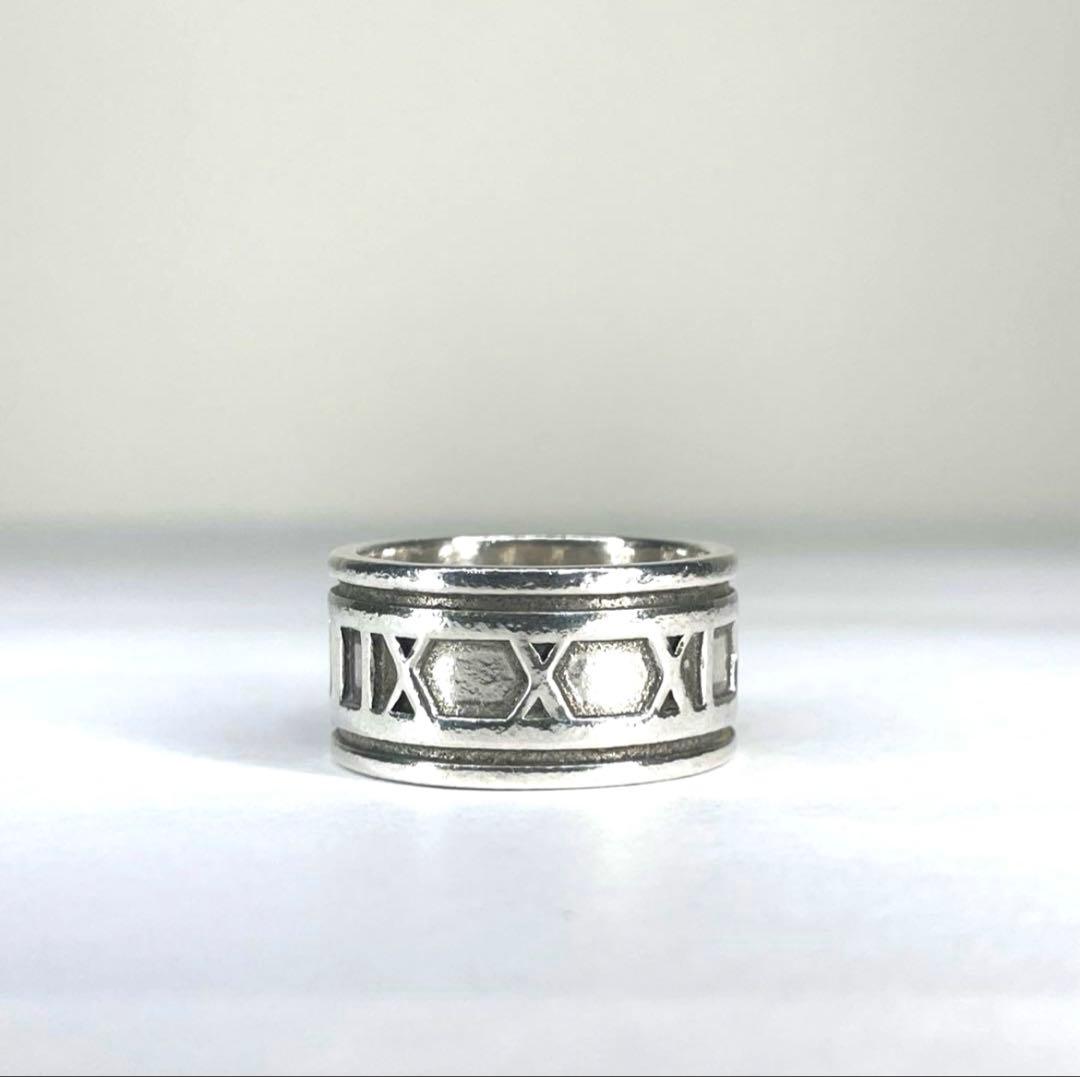 『TIFFANY&Co』11号 ティファニー アトラス ワイド リング 925