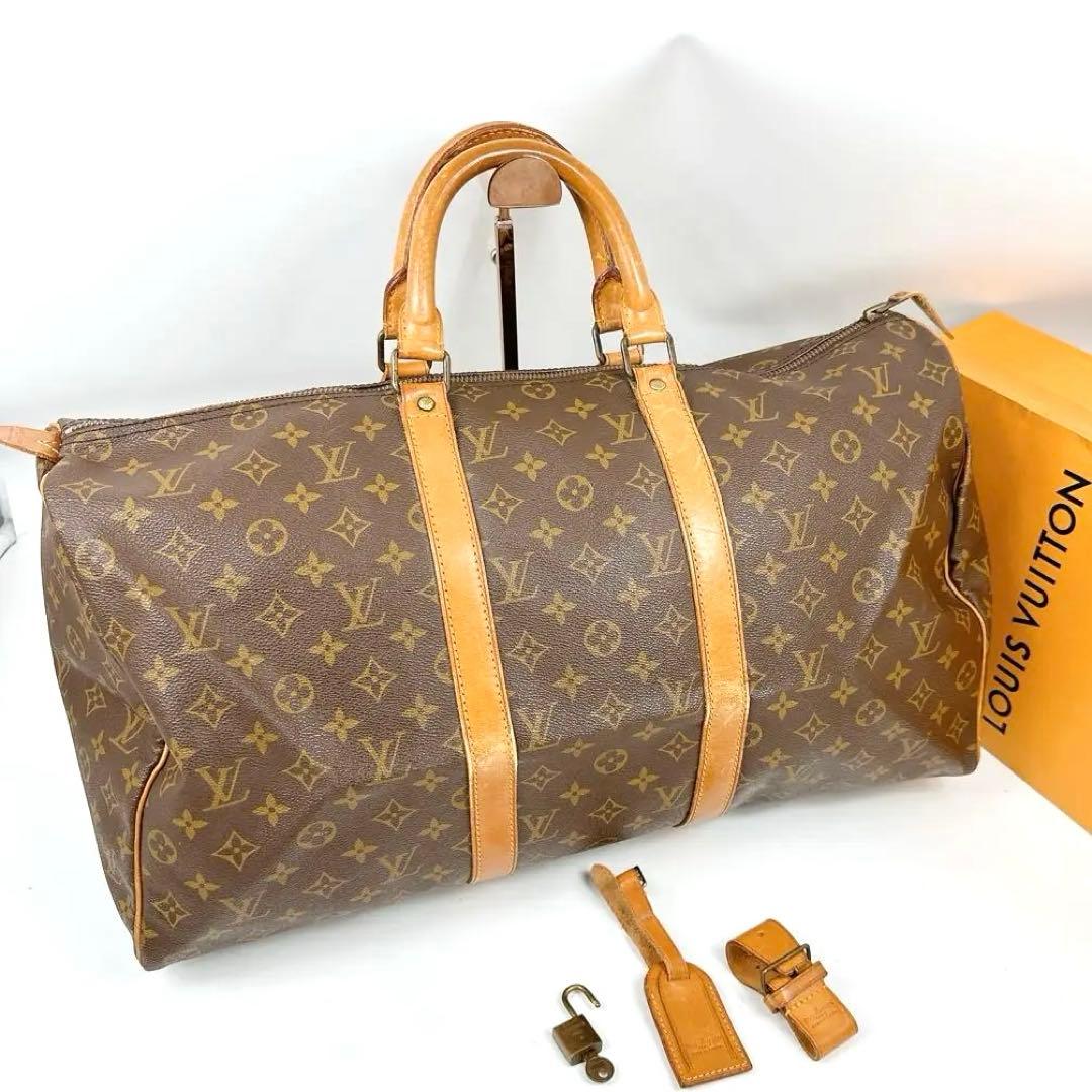 ルイヴィトン　モノグラム　ボストンバッグ　キーポル50 社外修理品　旧型