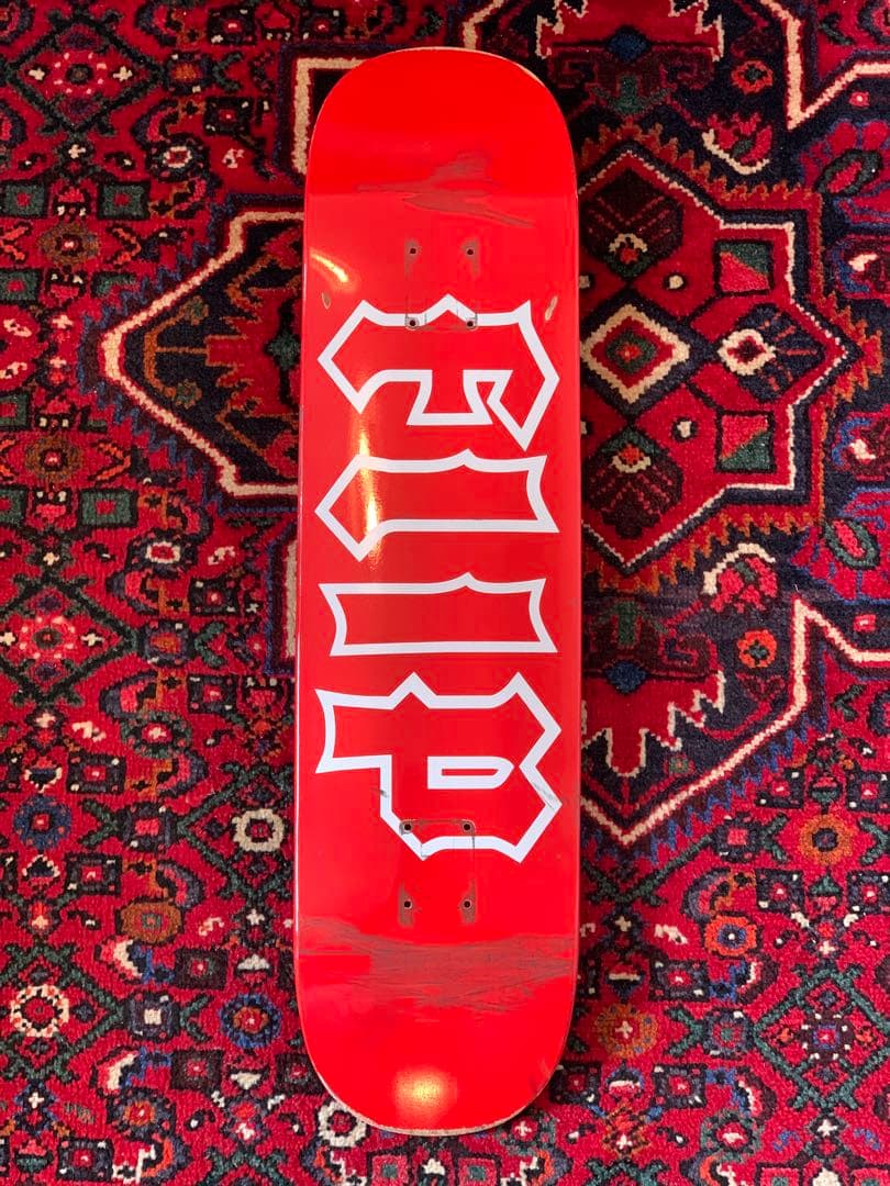 フリップ スケートボード LOGO デッキ 8.0 赤