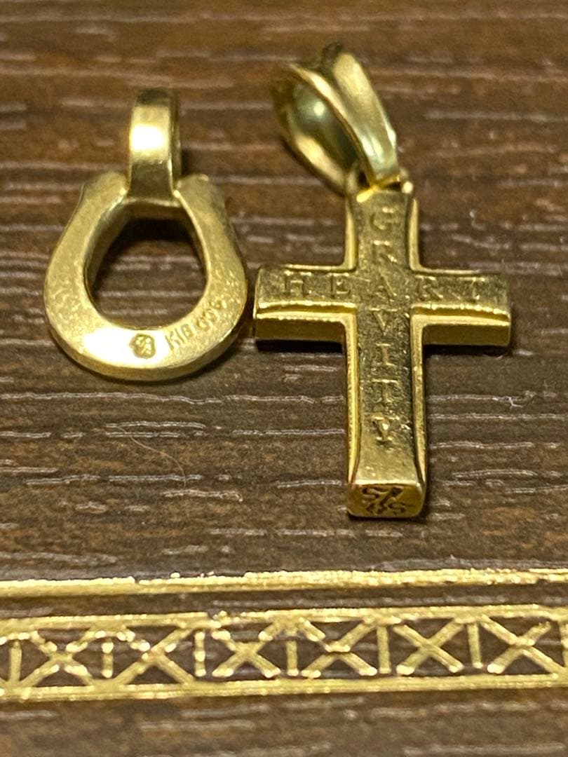 シンパシーオブソウル　クロス ホースシュー　K18YG　ダイヤ ネックレス