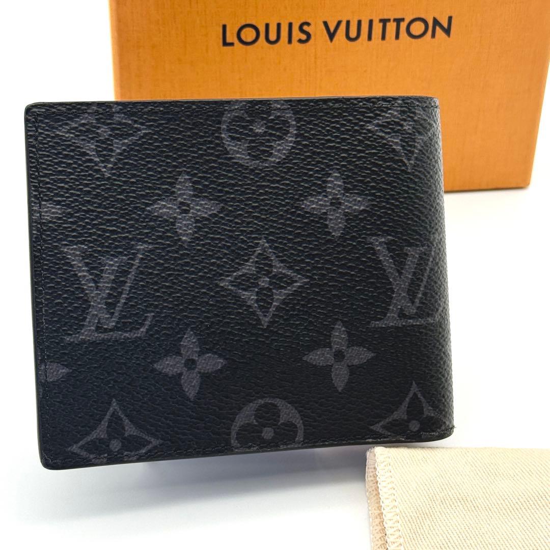 新品 ルイヴィトン モノグラム エクリプス ポルトフォイユ マルコ 財布 箱