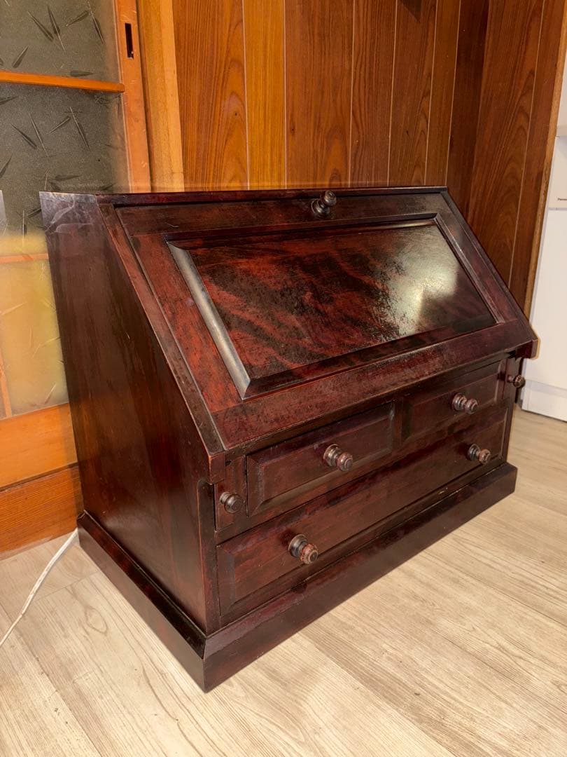 木製ライティングビューロー 九州民藝家具