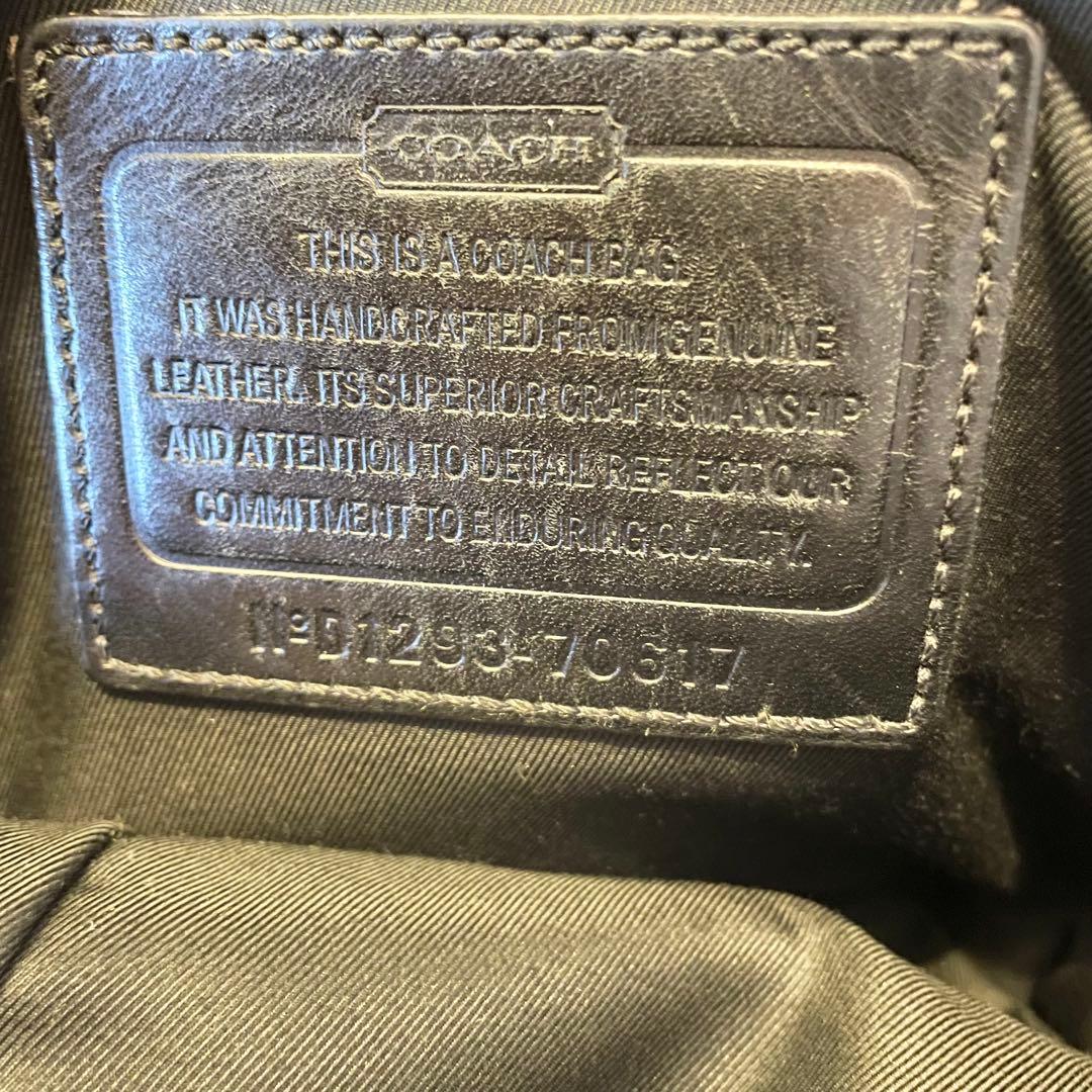 COACH コーチ レザー ボディバッグ ブラック クロスボディ ワンショルダー