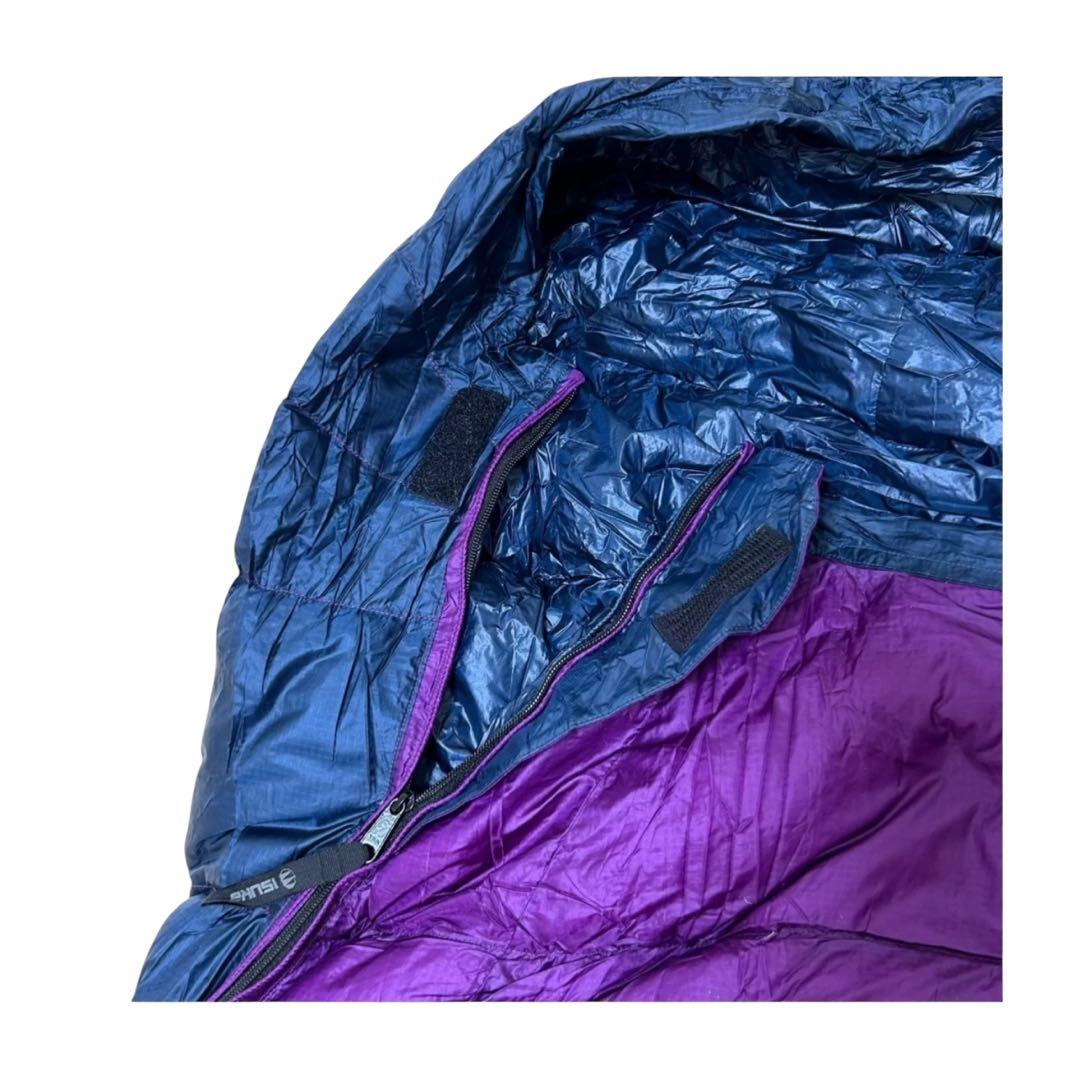 【ISUKA】エアドライト190 ダウン90% 紫系 軽量 高機能 登山