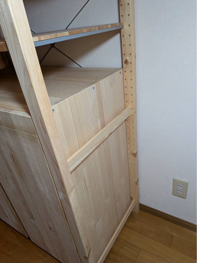 ■送料込■IKEA イーヴァル ユニットシェルフ パイン材 棚 キャビネット