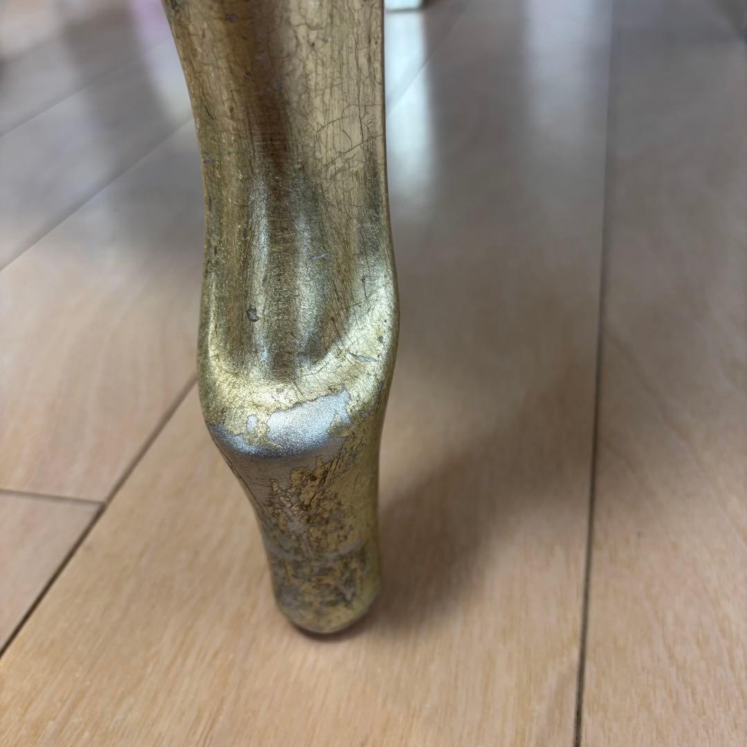 クラシック アームチェア 猫足 1人掛けソファ 本革 イタリア製 ロココ 椅子