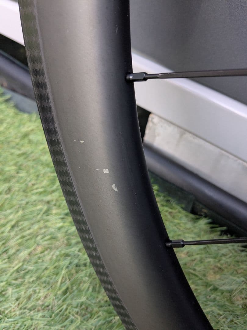 【訳あり】ICAN α50pro カーボンホイール 前後セット