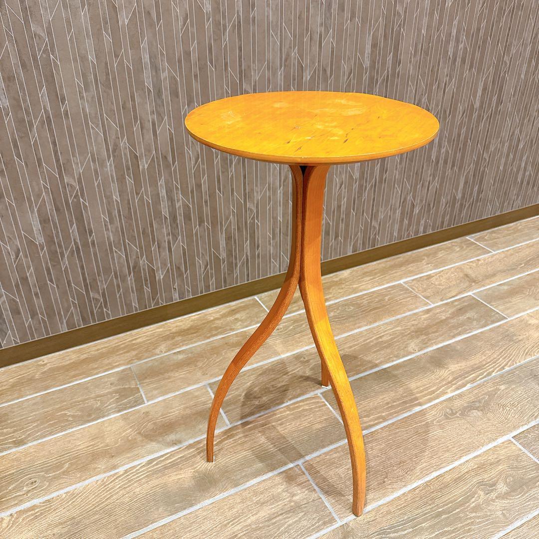 【美品】modulus モデュラス ペデスタル サイドテーブル 木製 北欧風