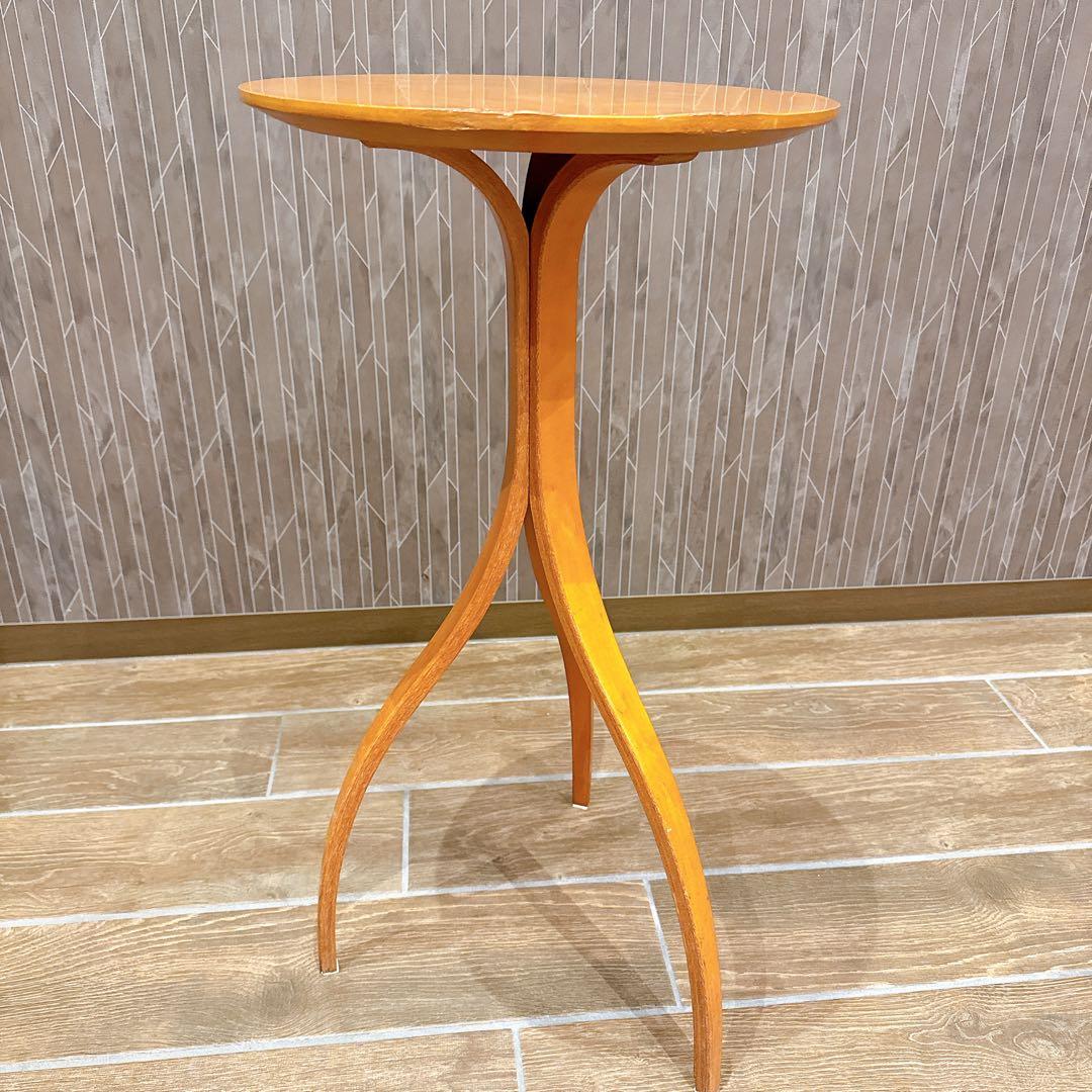 【美品】modulus モデュラス ペデスタル サイドテーブル 木製 北欧風