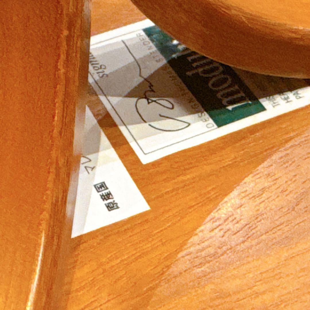 【美品】modulus モデュラス ペデスタル サイドテーブル 木製 北欧風