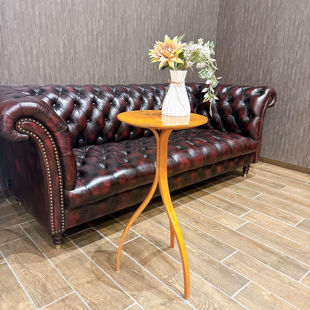 【美品】modulus モデュラス ペデスタル サイドテーブル 木製 北欧風