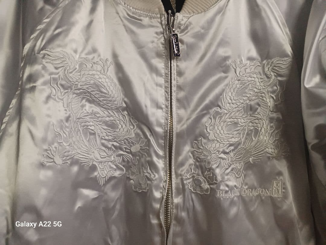 DOG TOWN 龍柄刺繍 スカジャン 白 XL