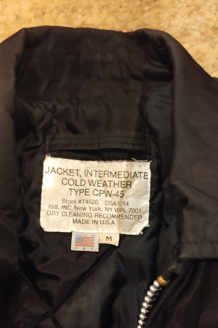 ☆*☆様 スピワック　CPW-45　フライトジャケット ブラック ミリタリー ブ