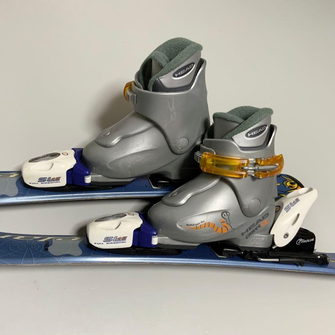 ジュニアスキー 3点セット　エラン　板70cm／ブーツ15cm-16.5cm