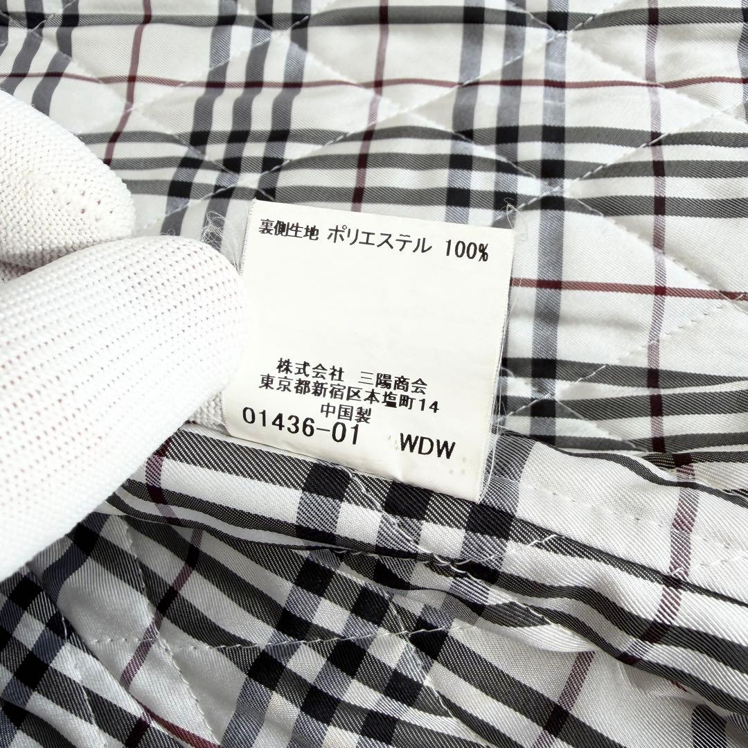 【美品】　希少　バーバリーブラックレーベル　コート　ノバチェック　黒