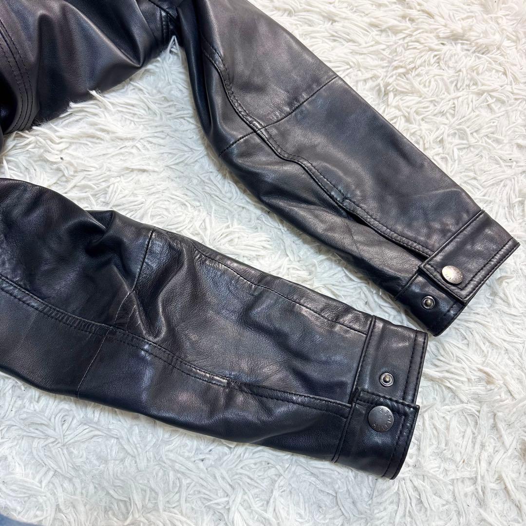 トミーフィルフィガー　ラムレザージャケット　ジップ