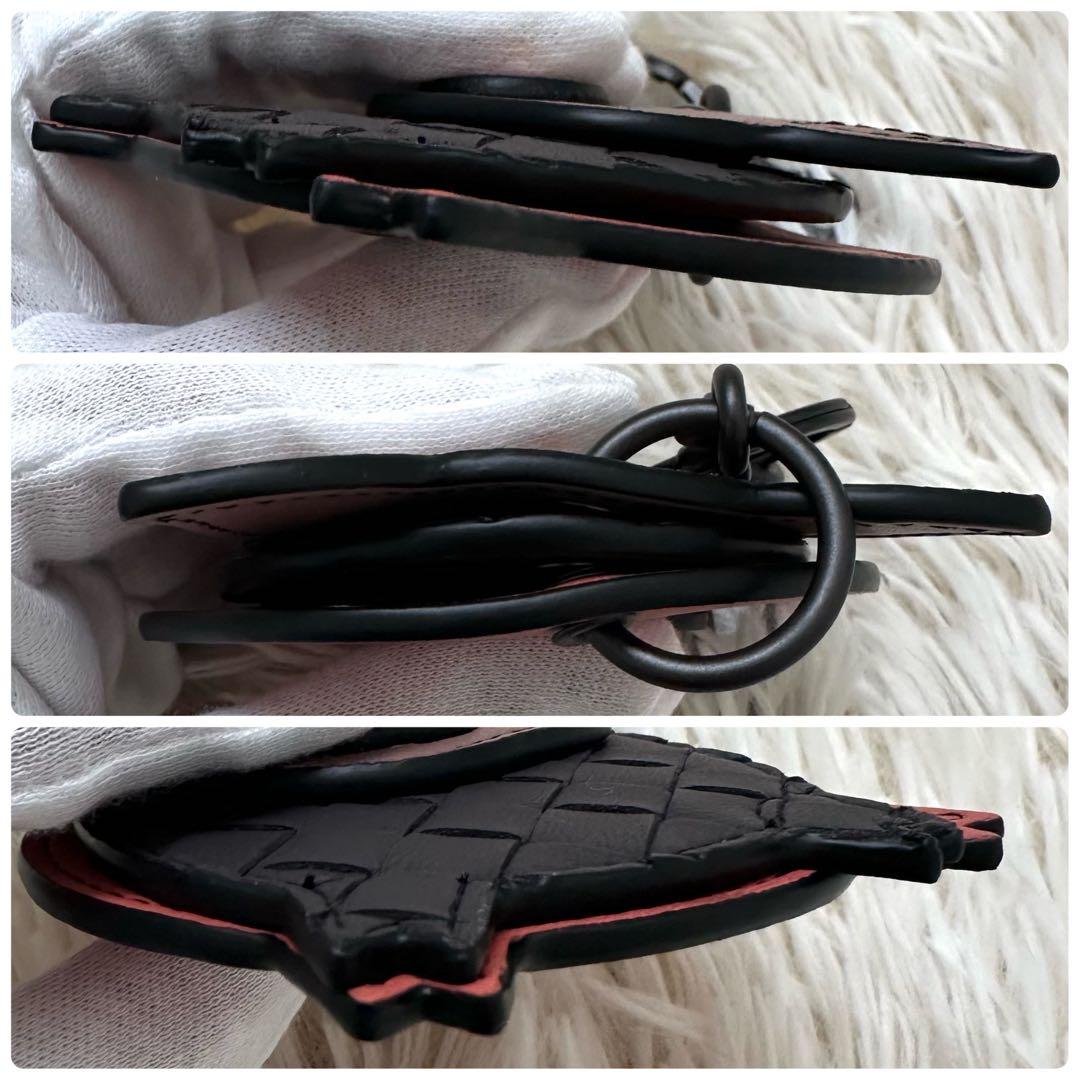 極美品✨️ボッテガヴェネタ イントレチャート ピギー キーリング ぶた 箱付き