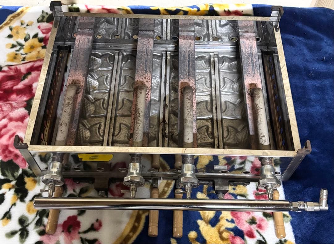 たい焼き器★天然ガス★5×2連★業務用器具★厨房器具★動作未確認