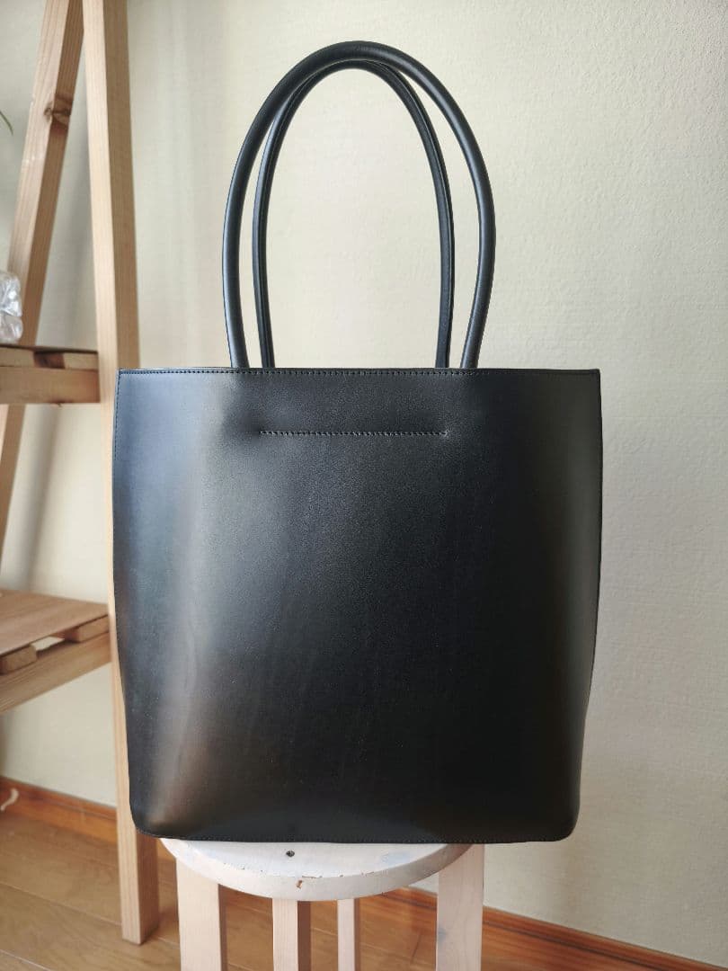 R*)様 土屋鞄 ブラックヌメトートバッグ