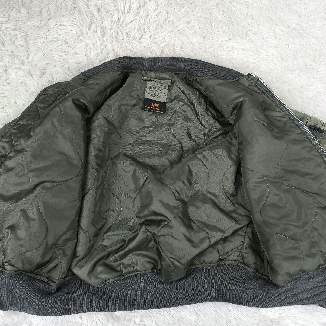 ✨希少✨ アルファインダストリーズ MA-1 フライトジャケット USA製 緑