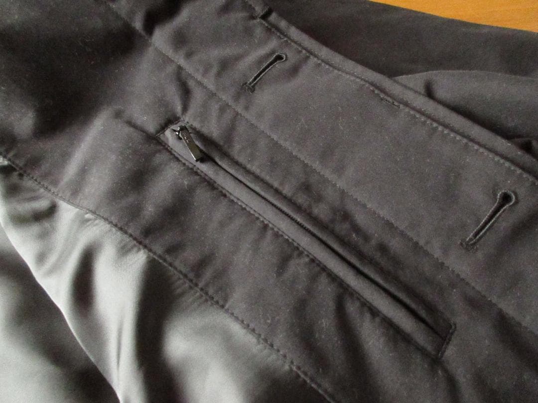 ★美品ランズエンドLANDS'END'90sステンカラーコートXL46-48黒