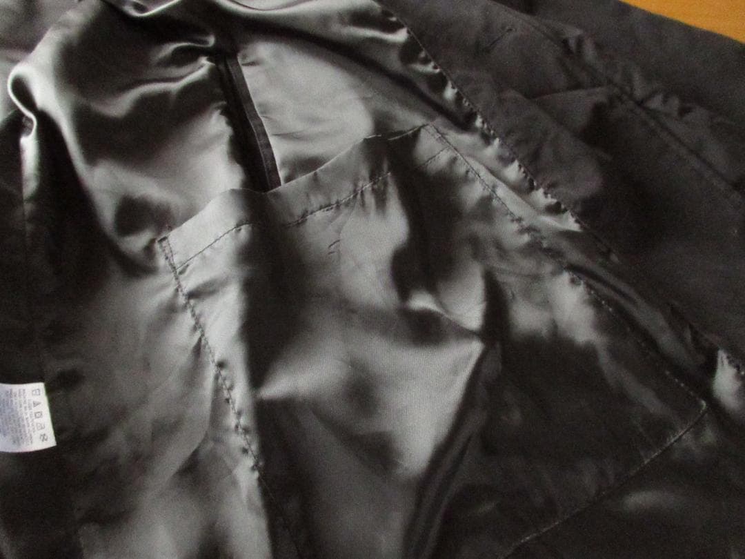 ★美品ランズエンドLANDS'END'90sステンカラーコートXL46-48黒