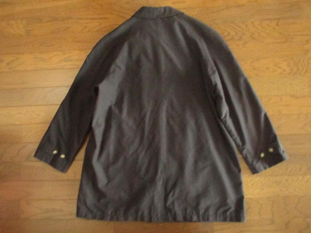 ★美品ランズエンドLANDS'END'90sステンカラーコートXL46-48黒