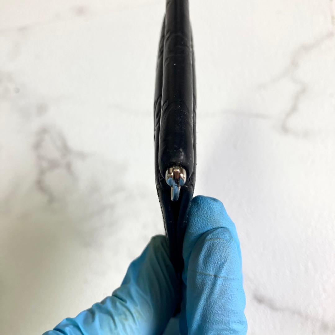 極美品 グッチ マネークリップ シマ レザー GG 札 カードケース 黒