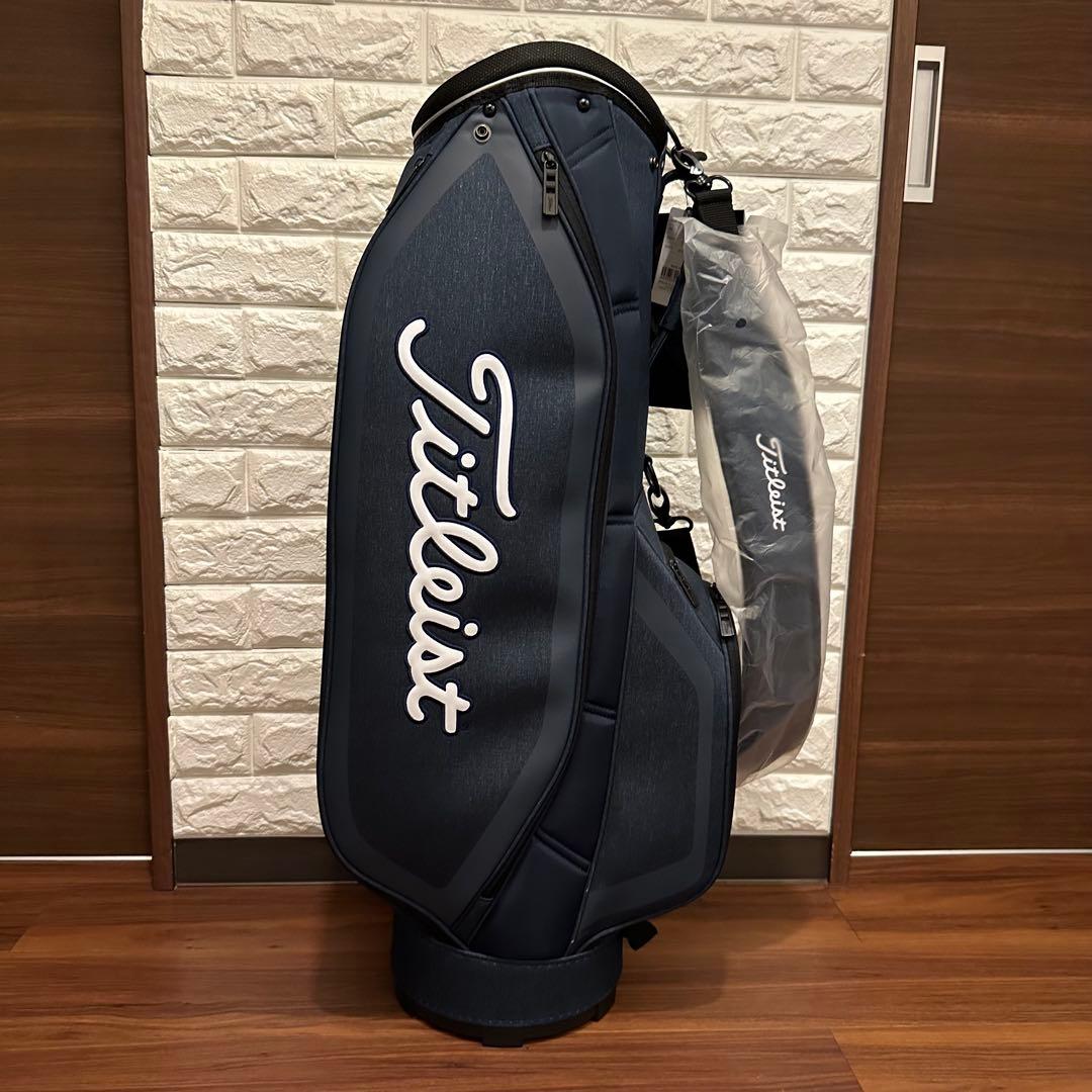 未使用 タイトリスト シンプルアスリート キャディバッグ CB191 ネイビー