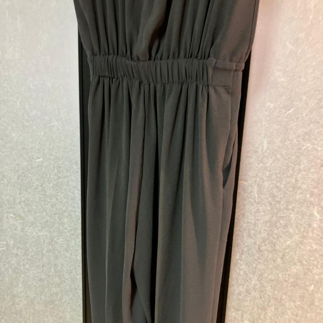 デプレ　ジャージーライクジョーゼット オールインワン36Mチャコールグレー