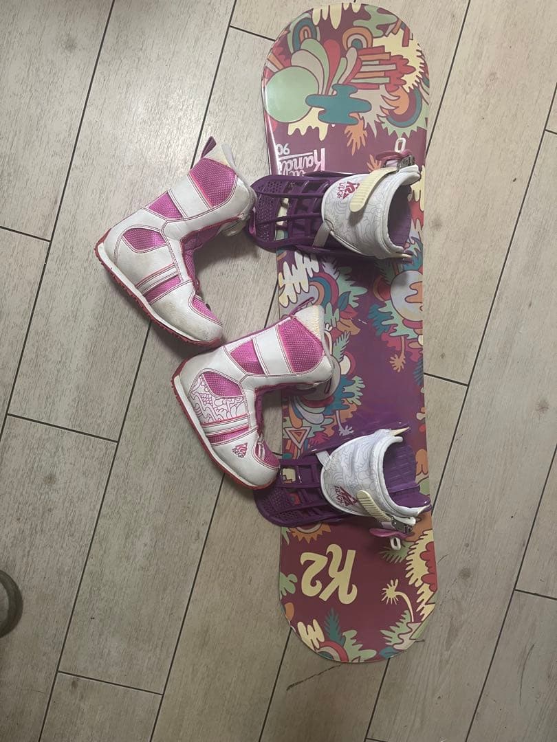 K2 スノーボードとブーツセット　90センチ　ブーツ16.5センチ