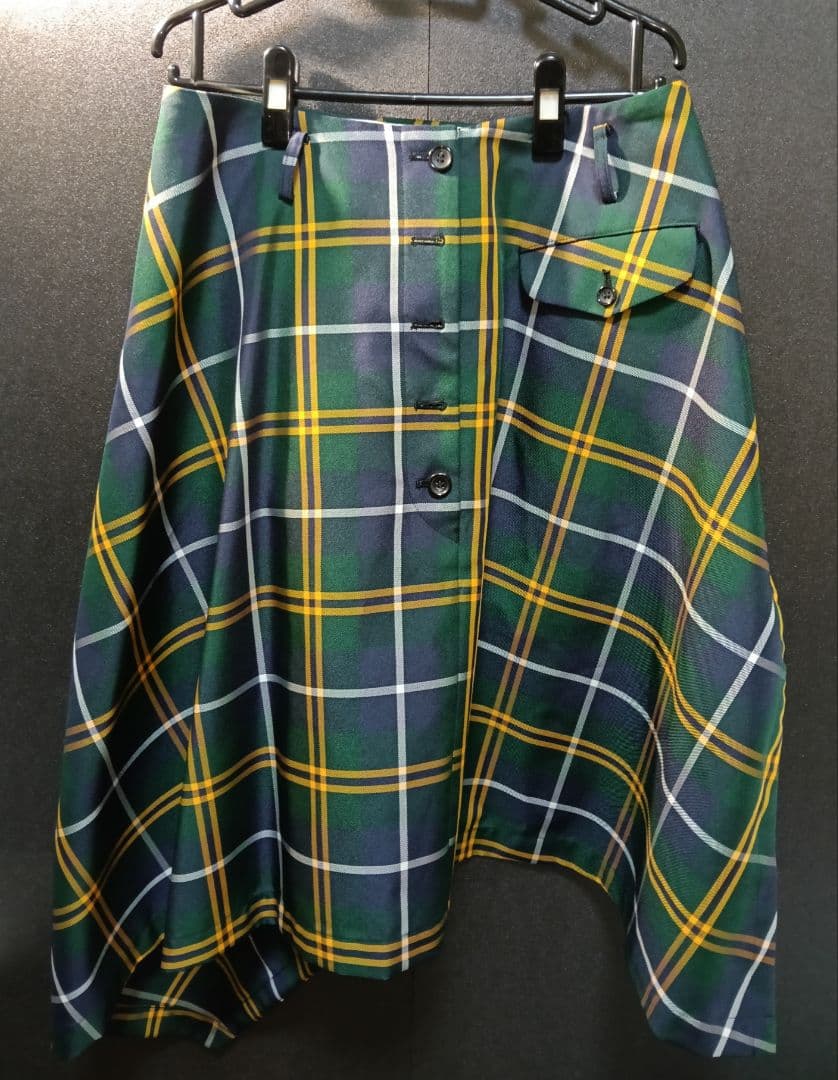 コムデギャルソン オム プリュス/アシンメトリーメンズスカートXS