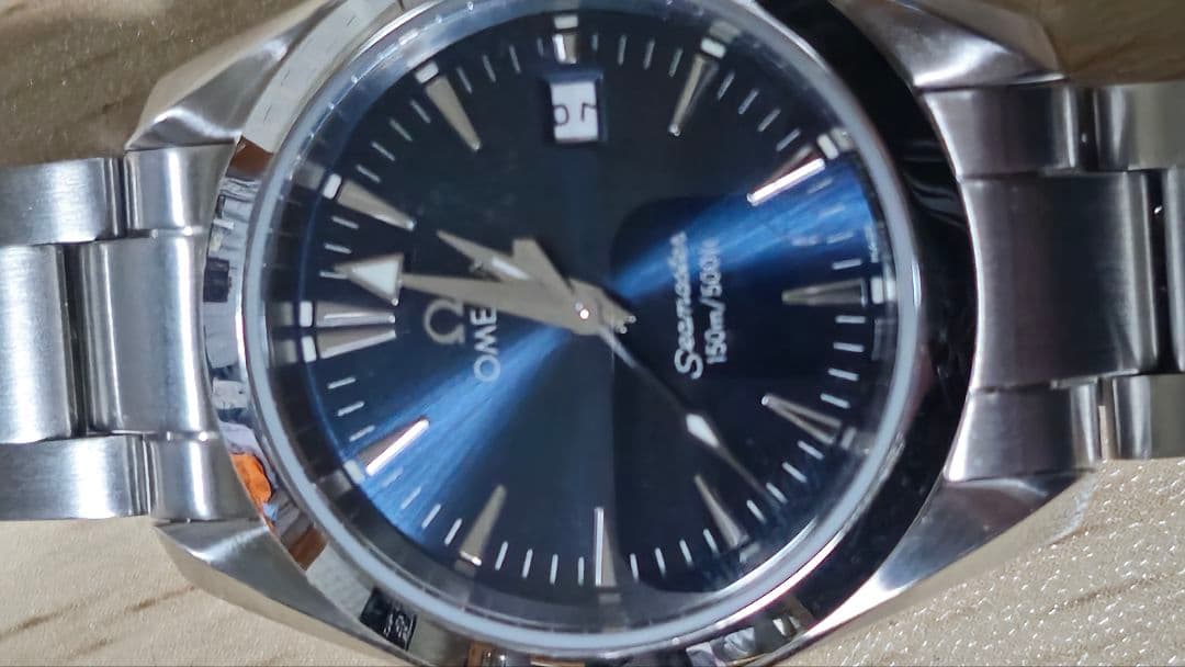 オメガシーマスターアクアテラレディースクォーツ（電池交換済）