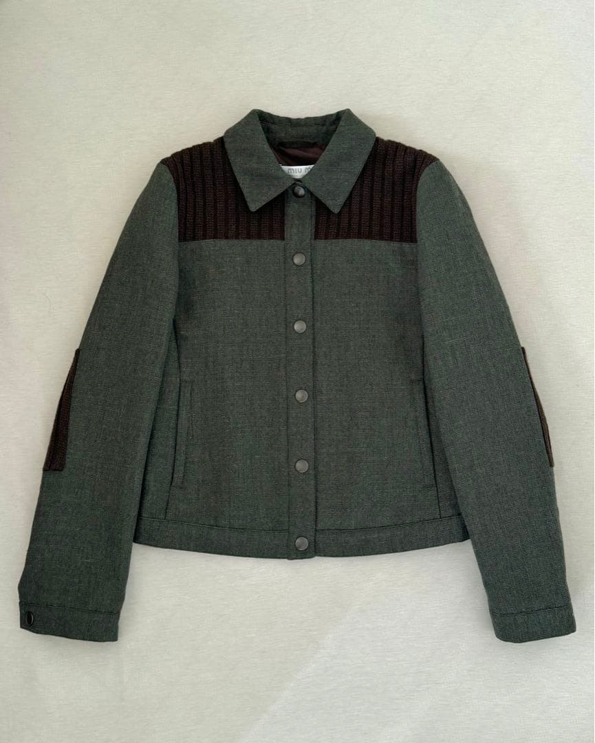 MIU MIU 99AW リブトラッカージャケット