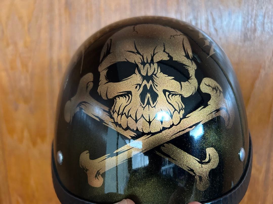 まさ‼️サードアイ　 半帽 スカルデザイン
