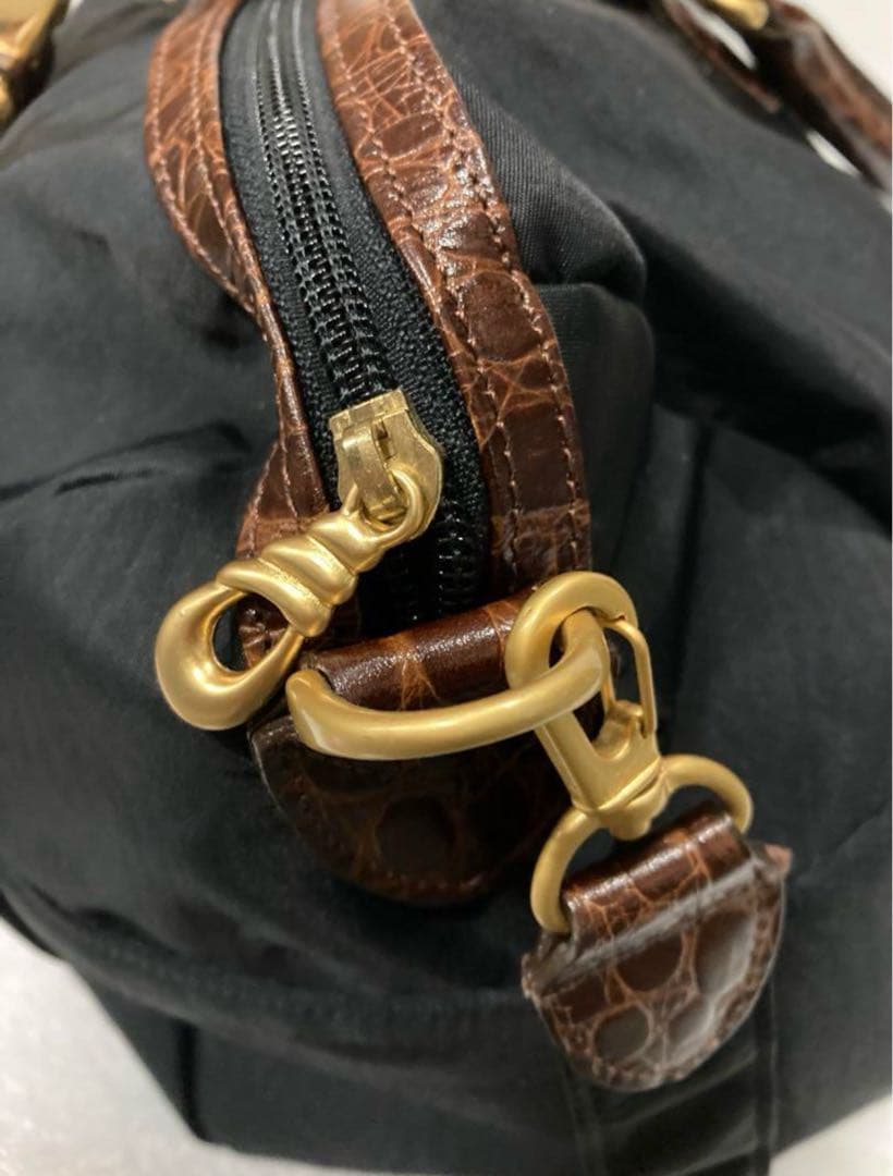 美品 BALENCIAGA ナイロン ボストンバッグ ハンドバッグ 2way